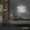 All Seeing Eye neon sign in white for spiritual decor, yoga studios, and creative wall displays.