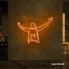 Kobe Bryant 24 neon sign in orange for sports room or man cave