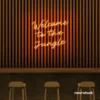 Welcome to the Jungle neon sign in orange for bold interiors, gaming setups, and tropical decor.
