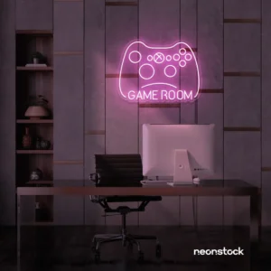 Game Room Neon Sign – LED Controller Wall Light for Gamers