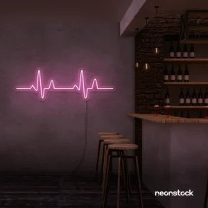 Heartbeat Neon Sign – Vibrant Pulse Wall Light Décor by NeonStock