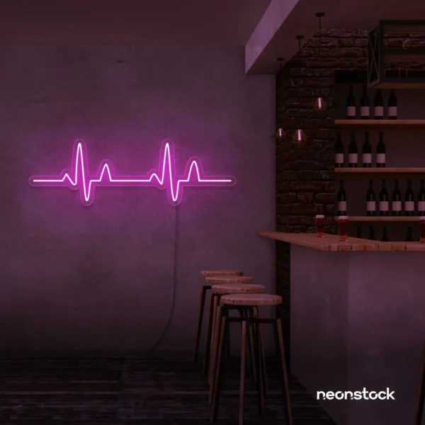 Beats neon sign in pink for music room decor, studios, and party backdrops.
