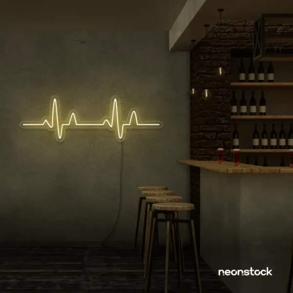 Beats neon sign in warm white for music room decor, studios, and party backdrops.