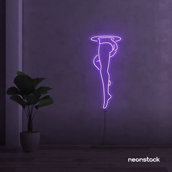 Legs Neon Sign in Red for aesthetic home or room decor
