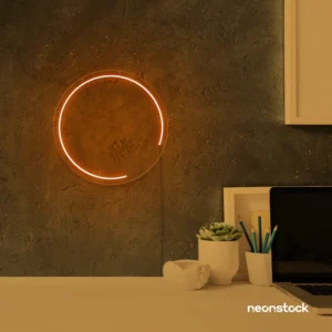 Semi Circle Neon Sign