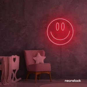 Smiley Face Neon Sign – Brighten Any Room with a Smile