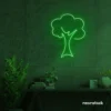 Tree neon sign in Deep Green for home and wall decor