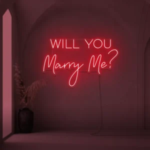 Will You Marry Me? Neon Sign – Romantic Proposal LED Display by NeonStock